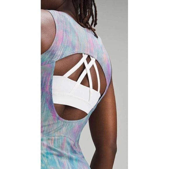 Lululemon Everlux Short-Lined Tennis Tank Dress 6" 'Pixel Diffuse Multi | 10 NWT - Picture 7 of 15